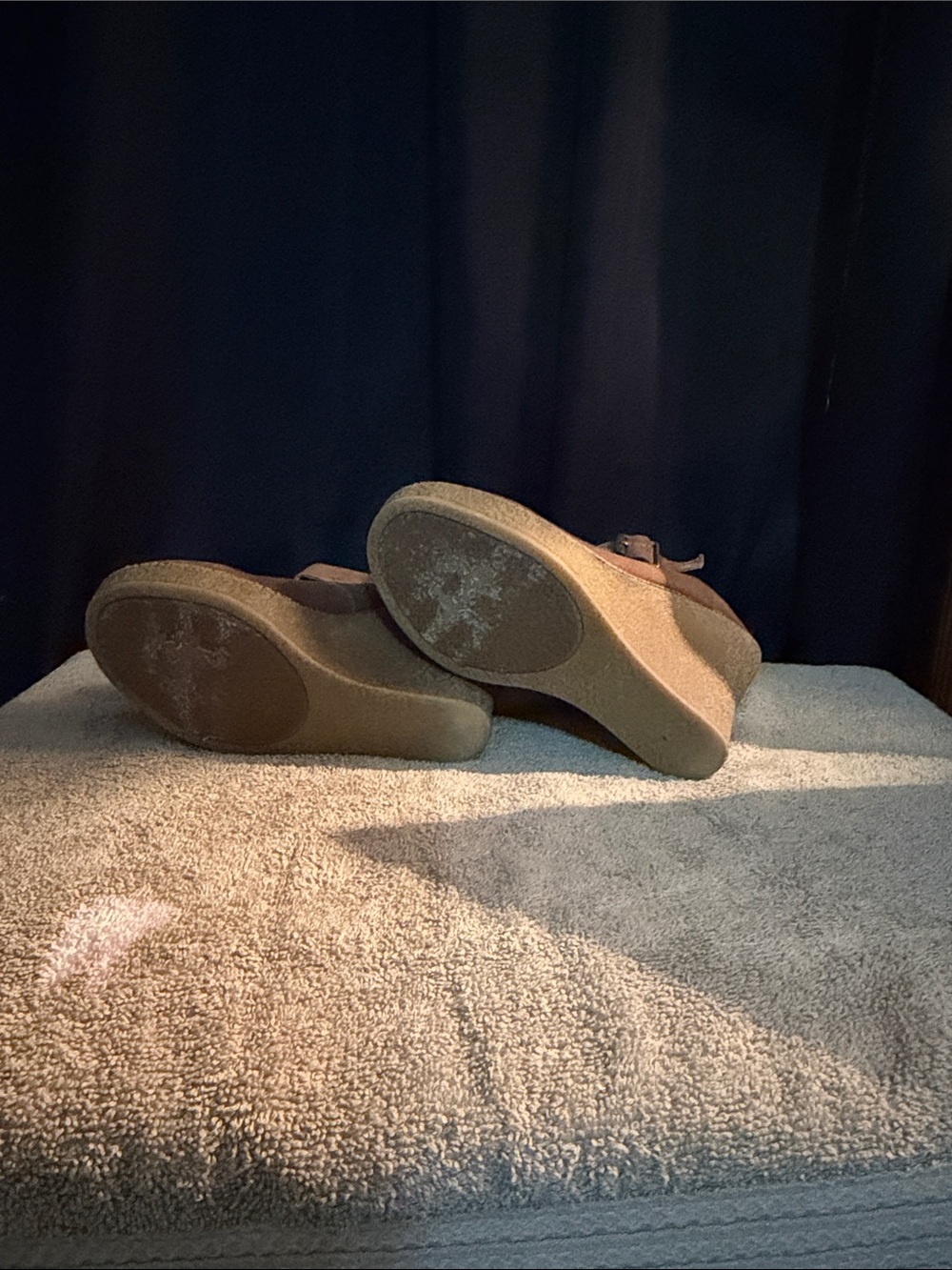 Rock & Candy Brown Suede Mary Jane Platform Heels - Picture 3 of 3